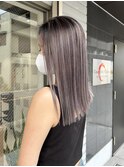 ラベンダーシルバー×バレイヤージュ
