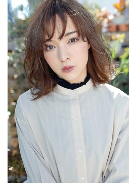 ラフィス ヘアー フォンテ 松山銀天街店(La fith hair fonte) 【La fith】 切りっぱなしガーリーミディ