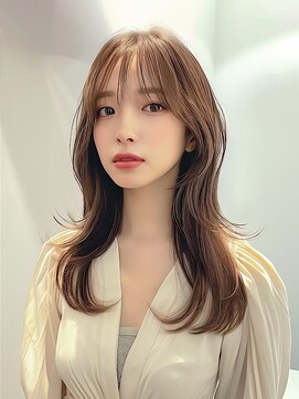 フランヘア 新宮店(Flan hair) ロングレイヤー×ベージュ