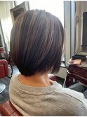 白髪ぼかしハイライト