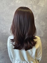 ザ ラブズ ラフズ ヘアー 本店(the loves laughs hair) ピンクラベンダー×ナチュラルイヤリングカラー