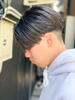 センターパートニュアンスパーマ韓国カルマパーマコンマヘア