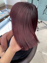 アッシュ 下北沢店(Ash) ブリーチなしダブルカラーでカシスレッド