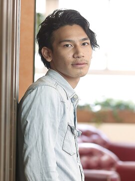 アルーシェ elua店(Alushe) メンズブリーチ/束感/清潔感×クール/ダブルカラー/メンズ