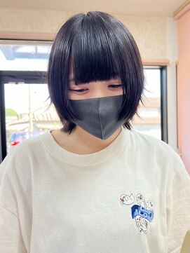 ヘアショップ ホップエム(HAIR SHOP HOP M) ウルフカット/ウルフ女子/顔周り