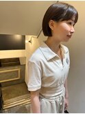 【SHIHO】ミニボブとくすみグレージュ