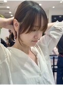 [結んでも可愛い顔まわりカット]