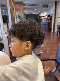メンズチャイルドパーマ　