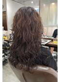 ロングウェーブ　ロングレイヤー　レイヤーパーマ