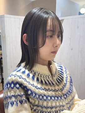 カモン(CAMON) 切りっぱなしボブ × 顔周りカット