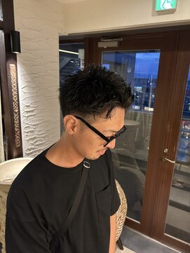 MEN’S HAIR/ショートスタイル/刈り上げスパイキー/茅ヶ崎