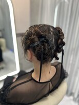 シャルム バイ アローズ 久留米店(CHARM BY AROSE)&nbsp;結婚式お呼ばれ/ボブ/ツインアレンジ