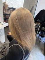 スパークスヘア(Sparks hair)&nbsp;Sparksの1ブリーチカラーの得意なミルクティーベージュ☆