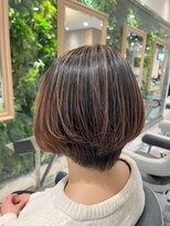 イメージア 溝の口店(IMAGE A)&nbsp;バレイヤージュショートボブ@30代40代50代60代