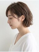夏色ハイライト白髪ぼかし×透明感カラー小顔レイヤーカット