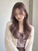 ヒペリカム(hypericum)&nbsp;和歌山／ラベンダーブラウンのゆる巻きロング