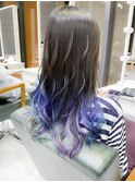 可愛すぎる毛先ユニコーンカラーアッシュブリーチ10代/20代/30代