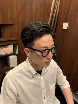 ヒロギンザ 田町店(HIRO GINZA) 七三オールバック フェード 田町 理容室