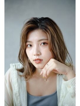 ブロッサム 上板橋店(Blossom) 黒髪×シースルーバング×ストレート