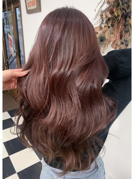 ヘアーデザインサロン スワッグ(Hair design salon SWAG) red pink brown