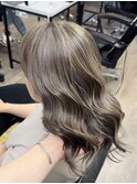 白髪ぼかし脱白髪染めハイライトカラーケアブリーチダブルカラー