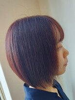 ヘアーデザイン ラクーナ(hair design La cuna) 秋色/秋カラー/ミニボブ/前下がりボブ/大人可愛いショートボブ