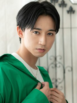 モッズヘアメン 名護大東店(mod's hair men) アッシュブラックでクールさ呼び込むマニッシュf名護大東