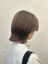 カムジーヘッドカミノウラ(COMEGHEAD KAMINOURA)&nbsp;ダブルカラーミルクティーベージュカラーケアブリーチ韓国ボブ