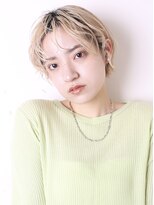 ヨファ ヘアー 芦屋店(YOFA hair)&nbsp;似合わせカットハイトーンシアーカラーソフトカールショート0502