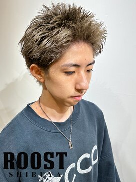 ルースト 渋谷店(ROOST) スパイキーショート×ミルクティーグレージュ