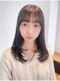 グレージュカラー美髪エモージュレイヤーロング_ba488451