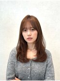 レイヤーミディアムベージュブラウンマロン透明感10代20代30代