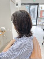 ティエル(TieLu) 切りっぱなしボブ×シアベージュ×外国人風