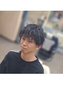 縦落ちツイストパーマ