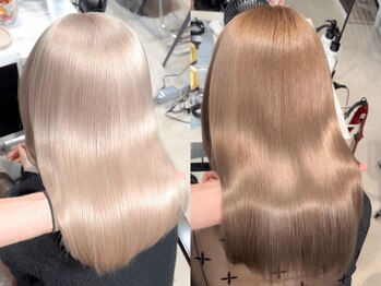ロイス 神宮前(ROIS)の写真/綺麗な色味×艶×質感を持続させる髪質改善。透明感カラーで更なる美髪ケア[表参道/髪質改善/ケアブリーチ]
