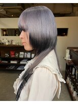 イリス(Iris.)&nbsp;ラベンダーシルバー ＋ 裾ブラック