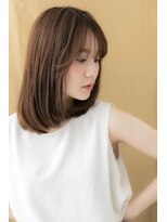 カバーヘア ブリス 上尾西口店(COVER HAIR bliss) マロンベージュ小顔ワンカール艶感ストレート313X上尾20代30代