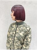 ブリーチなしでできるワインレッド