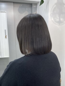 イコ 表参道原宿(ico) グレージュ ブリーチなしダブルカラー LAケラチントリートメント