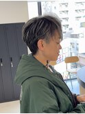 【くせ毛カット】コントラストハイライトショート