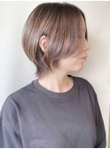 【morio原宿】ハイライトカラー　ショートウルフ