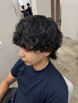 レーヴバイリコ 三軒茶屋(Reve by liko)&nbsp;波巻きツイストスパイラル/マッシュウルフ/メンズパーマ/メンズ