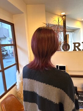 ローレン(LOREM) チェリーピンク、中明度、メンズウルフ10.1デザインカラー