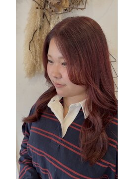 グラスヘア 石垣店(Grass Hair) レイヤーカット×ワインレッド