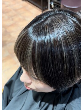 ルポヘアー(Repos Hair) 白髪ぼかし×フェイスフレーミングハイライト