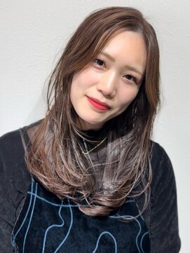 ヴェアリ(Vary) 美髪レイヤーカット顔まわりレイヤーマロングレージュ