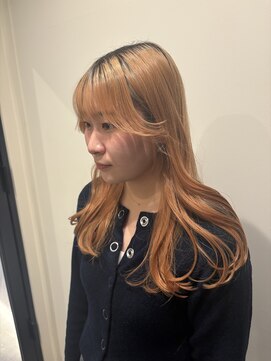 ユニコ(unico) ハイトーンカラー/顔まわり小顔カット