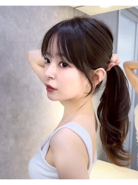 ロンドアヴァントゥス 池袋(Lond aventus) 韓国レイヤー/韓国風/ボブ/髪質改善/黒髪/ブリーチなし〔池袋〕