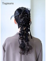 タグマル&nbsp;結婚式ヘアセット☆可愛いツインの玉ねぎヘア