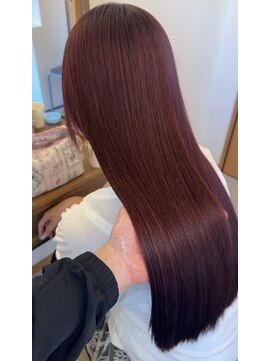 チザン(TIZAN) ブリーチなしダブルカラー×レッド
